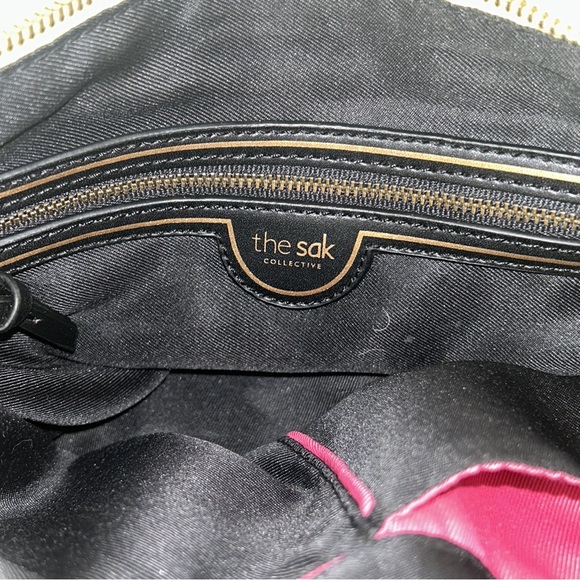 The Sak Collective Sunlight Yellow Leather Tassel Shoulder Bag Crossbody Hobo - Picture 13 of 15